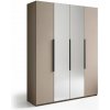Arkos Moderná šatníková skriňa NICEA 180 so zrkadlom – Hlínová béžová Arkos Moderná šatníková skriňa NICEA 180 so zrkadlom – Hlínová béžová