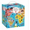 Banana Panda: Zvieratá sveta – mapové puzzle, 60 dielikov Banana Panda: Zvieratá sveta – mapové puzzle, 60 dielikov