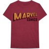 Marvel tričko Warped Logo Červená XXL Marvel tričko Warped Logo Červená XXL