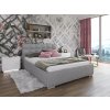 LARA 180X200 ČALÚNENÁ MANŽELSKÁ POSTEĽ SVETLO ŠEDÁ ZAMATOVÁ LÁTKA S ÚLOŽNÝM PRIESTOROM LARA 180X200 ČALÚNENÁ MANŽELSKÁ POSTEĽ SVETLO ŠEDÁ ZAMATOVÁ LÁTKA S ÚLOŽNÝM PRIESTOROM