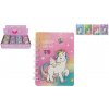 Teddies Zápisník/blok jednorožec krúžkový 9,5x12cm 4 druhy