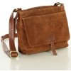 MARCO MAZZINI Semišová kožená taška cez rameno | camel vs50bb MARCO MAZZINI Semišová kožená taška cez rameno | camel vs50bb