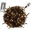 VOLTRONIC® 59741 Vianočné LED osvetlenie 10 m - teple biela 100 LED + ovládač - zelený kábel VOLTRONIC® 59741 Vianočné LED osvetlenie 10 m - teple biela 100 LED + ovládač - zelený kábel