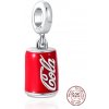 Strieborný prívesok 925 Coca Cola v plechovke, prívesok na náramok, jedlo a pitie Strieborný prívesok 925 Coca Cola v plechovke, prívesok na náramok, jedlo a pitie