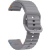 MojRemienok.sk Športový silikónový remienok so zapínaním na sponu pre smart hodinky 22 mm Farba: šedá MojRemienok.sk Športový silikónový remienok so zapínaním na sponu pre smart hodinky 22 mm Farba: šedá