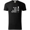 Eat sleep play - šach - Tričko z organickej bavlny - 2XL ( Čierna ) Eat sleep play - šach - Tričko z organickej bavlny - 2XL ( Čierna )