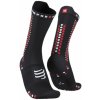 Compressport Cyklistické ponožky klasické PRO RACING V4.0 BIKE čierna/červená Compressport Cyklistické ponožky klasické PRO RACING V4.0 BIKE čierna/červená