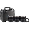 SAMYANG V-AF Lens Kit 24/35/75 + MF Adapter + Hardcase