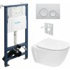 kielle Set modulu do sádrokartonu, WC Diana New a tlačítka, chrom lesk kielle Set modulu do sádrokartonu, WC Diana New a tlačítka, chrom lesk