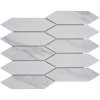 Keramická mozaika CIM LHX CR šesťhranná dlhá PICKET Carrara 27,55x31,3 cm Keramická mozaika CIM LHX CR šesťhranná dlhá PICKET Carrara 27,55x31,3 cm