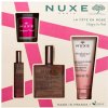 Nuxe Happy In Pink suchý olej Huile Prodigieuse Florale 100 ml + sprchový gel Prodigieux Floral 100 ml + EDP Prodigieux Floral 15 ml + svíčka Prodigieux Floral 70 g darčeková sada