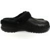 Pánske čierne gumené zateplené crocsy FLAME Pánske čierne gumené zateplené crocsy FLAME
