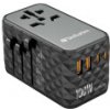Univerzální cestovní adaptér UTA-06, 2xUSB-C, PD 100W a QC4+/2xUSB-A QC 3.0 černá Verbatim Univerzální cestovní adaptér UTA-06, 2xUSB-C, PD 100W a QC4+/2xUSB-A QC 3.0 černá Verbatim