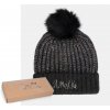Dámska čierna čiapka s brmbolcom Anekke Dámska čierna čiapka s brmbolcom Anekke