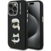 Karl Lagerfeld Grained PU K&CH Heads kryt pre iPhone 15 Pro, čierny 57983125018 Karl Lagerfeld Grained PU K&CH Heads kryt pre iPhone 15 Pro, čierny 57983125018