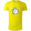 Florbal lopta v triku - Tričko z organickej bavlny - XL ( Citrónová ) Florbal lopta v triku - Tričko z organickej bavlny - XL ( Citrónová )