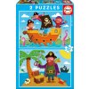 Educa detské puzzle Piráti 2x20 dielov 17149 Educa detské puzzle Piráti 2x20 dielov 17149