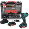 Aku vrtačka NAC CDB2-40-S-LI-20V 2x2Ah + příslušenství 126 dílů Aku vrtačka NAC CDB2-40-S-LI-20V 2x2Ah + příslušenství 126 dílů