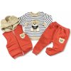 Hippil baby 3dielny detský set TEDDY červený Hippil baby 3dielny detský set TEDDY červený