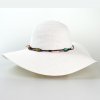 Dámsky papierový klobúk - biela Dámsky papierový klobúk - biela