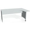 Pracovný stôl Gate, ergo, ľavý, 180x75,5x120 cm, sivá/sivá Pracovný stôl Gate, ergo, ľavý, 180x75,5x120 cm, sivá/sivá