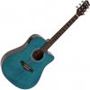 DIMAVERY STW-90 Western Guitar, crystal blue DIMAVERY STW-90 Western Guitar, crystal blue
