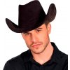 Kovbojský klobúk velúrový vzhľad čierny - 57 Kovbojský klobúk velúrový vzhľad čierny - 57