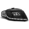 TUNING-TEC Predné svetlá, Audi A4, B7, 2004-2008, Tube Light, Black TUNING-TEC Predné svetlá, Audi A4, B7, 2004-2008, Tube Light, Black