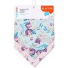 BabyOno Slintáčik bavlnený Floral 2 ks
