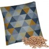 Nahrievací vankúšik - čerešňové kôstky ako obklad Trojúhelníky - šedožluté Nahrievací vankúšik - čerešňové kôstky ako obklad Trojúhelníky - šedožluté
