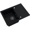 Sink Quality Titanite, kuchynský granitový drez 680x495x215 mm + čierny sifón, čierna, SKQ-TIT.C.1KKO.XB Sink Quality Titanite, kuchynský granitový drez 680x495x215 mm + čierny sifón, čierna, SKQ-TIT.C.1KKO.XB