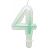 Dortisimo Tortové sviečky - perleťová bielo-zelená 4 (7cm) Dortisimo Tortové sviečky - perleťová bielo-zelená 4 (7cm)