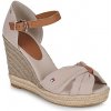 Tommy Hilfiger Sandále BASIC OPEN TOE HIGH WEDGE Béžová Tommy Hilfiger Sandále BASIC OPEN TOE HIGH WEDGE Béžová