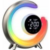 IMMAX 08981LPEACOCK budík s LED nočným svetlom RGB a portom USB 20W 400lm 3000K zlatá IMMAX 08981LPEACOCK budík s LED nočným svetlom RGB a portom USB 20W 400lm 3000K zlatá