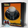Back to the Future Hrnček s tanierikom DeLorean 300 ml Back to the Future Hrnček s tanierikom DeLorean 300 ml