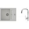 K-StrongSinks S3 Set drez Vardar 615x500mm granit biela + Batéria Garonne chrom K-StrongSinks S3 Set drez Vardar 615x500mm granit biela + Batéria Garonne chrom