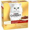 Gourmet hovädzie / morka s kačicou / losos s kuraťom / kurča s pečeňou v šťave 8 x 85 g Gourmet hovädzie / morka s kačicou / losos s kuraťom / kurča s pečeňou v šťave 8 x 85 g