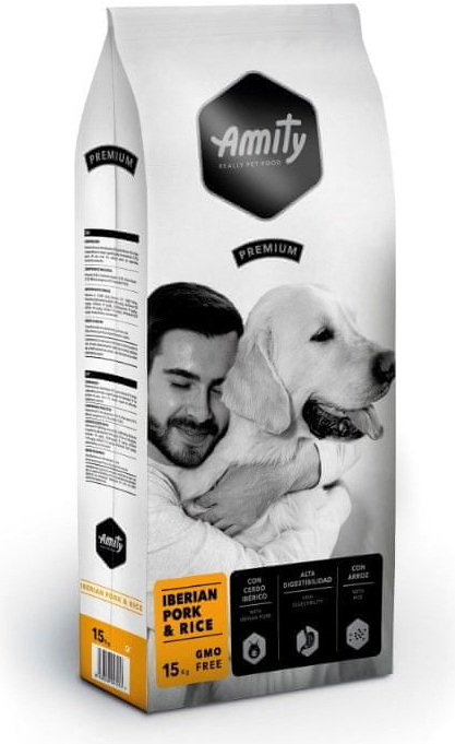Amity premium dog Iberian pork & rice 15 kg