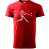 Hráč basebalu ikony - Klasické pánske tričko vyššej gramáže - 3XL ( Červená ) Hráč basebalu ikony - Klasické pánske tričko vyššej gramáže - 3XL ( Červená )