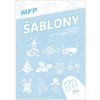 MFP Paper 8885892 šablóny na sneh v spreji 10 motívov