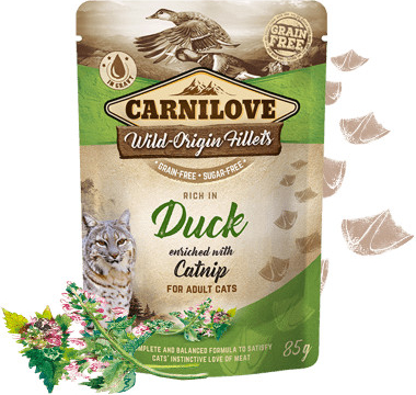 Carnilove Rich in Duck Enriched with Catnip 24 x 85 g