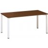 kancelársky stôl Alfa 200, 160 x 80 x 74,2 cm, rovné prevedení, dezén orech, RAL9010 kancelársky stôl Alfa 200, 160 x 80 x 74,2 cm, rovné prevedení, dezén orech, RAL9010