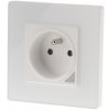 Elektrická zásuvka do steny BOT biela Elektrická zásuvka do steny BOT biela