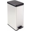 CURVER SLIM BIN 40 l Odpadkový kôš, strieborný 02340-582