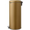 Nášľapný oceľový odpadkový kôš v mosadznej farbe 30 l NewIcon – Brabantia Nášľapný oceľový odpadkový kôš v mosadznej farbe 30 l NewIcon – Brabantia