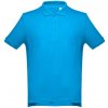 ADAM. Mužské krátky rukávové bavlnené polo tričko - Modrá aqua, XL ADAM. Mužské krátky rukávové bavlnené polo tričko - Modrá aqua, XL