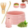 MATCHA SÚPRAVA RUŽOVÁ KERAMICKÁ MISKA BAMBUSOVÁ METLIČKA LYŽIČKA STOJAN MATCHA SÚPRAVA RUŽOVÁ KERAMICKÁ MISKA BAMBUSOVÁ METLIČKA LYŽIČKA STOJAN