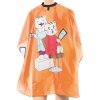 Eurostil Kid Cape Cats pláštenka detská na strihanie mačka suchý zips 04313/64 oranžová