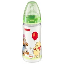 Nuk Fľaša Medvedík Pú 300ml - Zelená