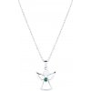 Náhrdelník anjel so Swarovski kryštálmi 42043.3 zelený Náhrdelník anjel so Swarovski kryštálmi 42043.3 zelený